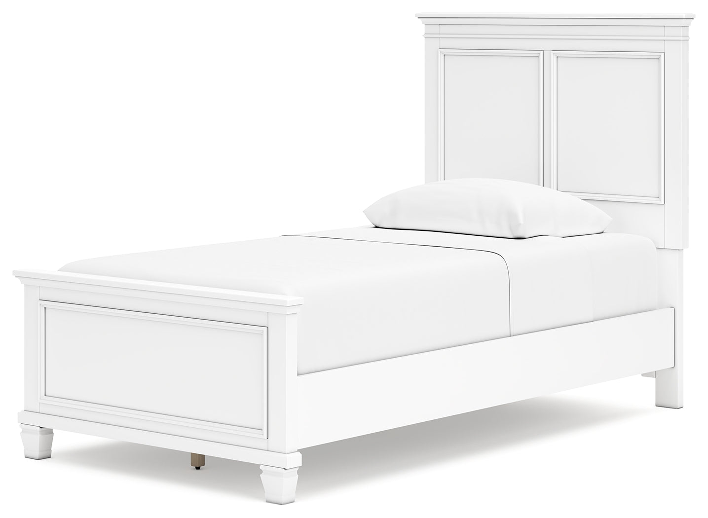 Fortman White Twin Panel Bed (Online Special Price) - Ornate Home
