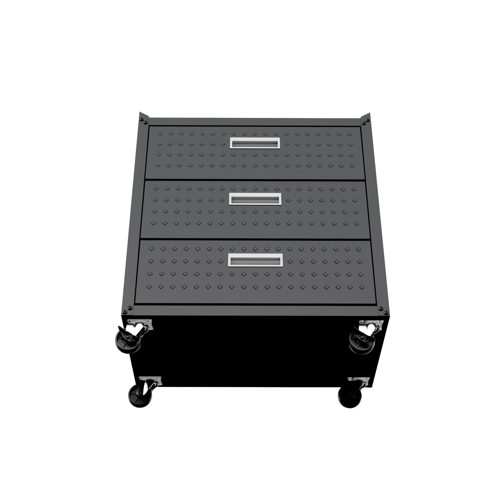 Fortress 31.5" Mobile Garage Chest with Drawers in Charcoal Grey - Ornate Home