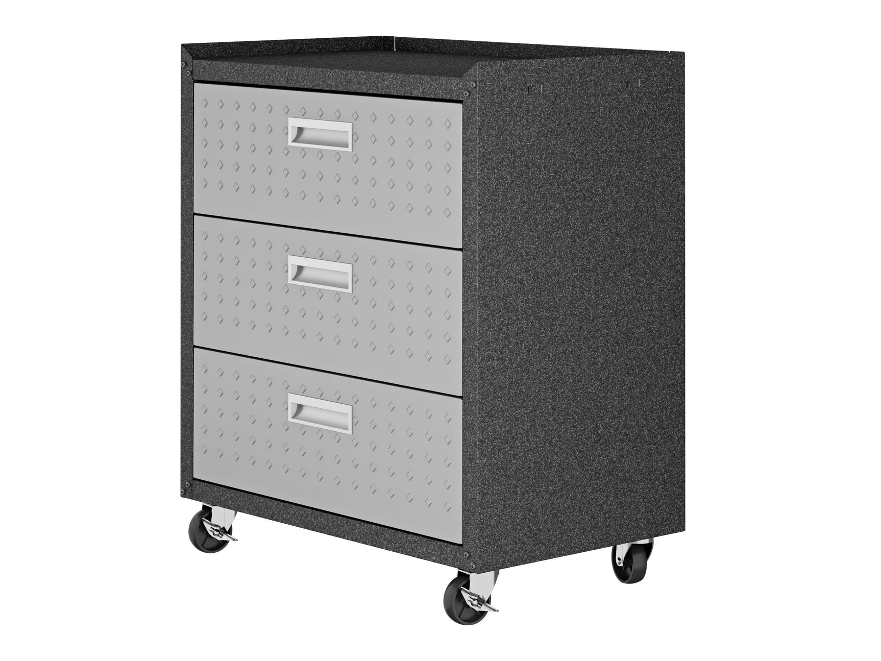 Fortress 31.5" Mobile Garage Chest with Drawers in Grey - Ornate Home