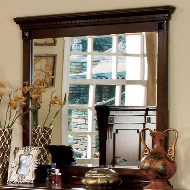 Fortrose Antique Dark Oak Mirror - Ornate Home