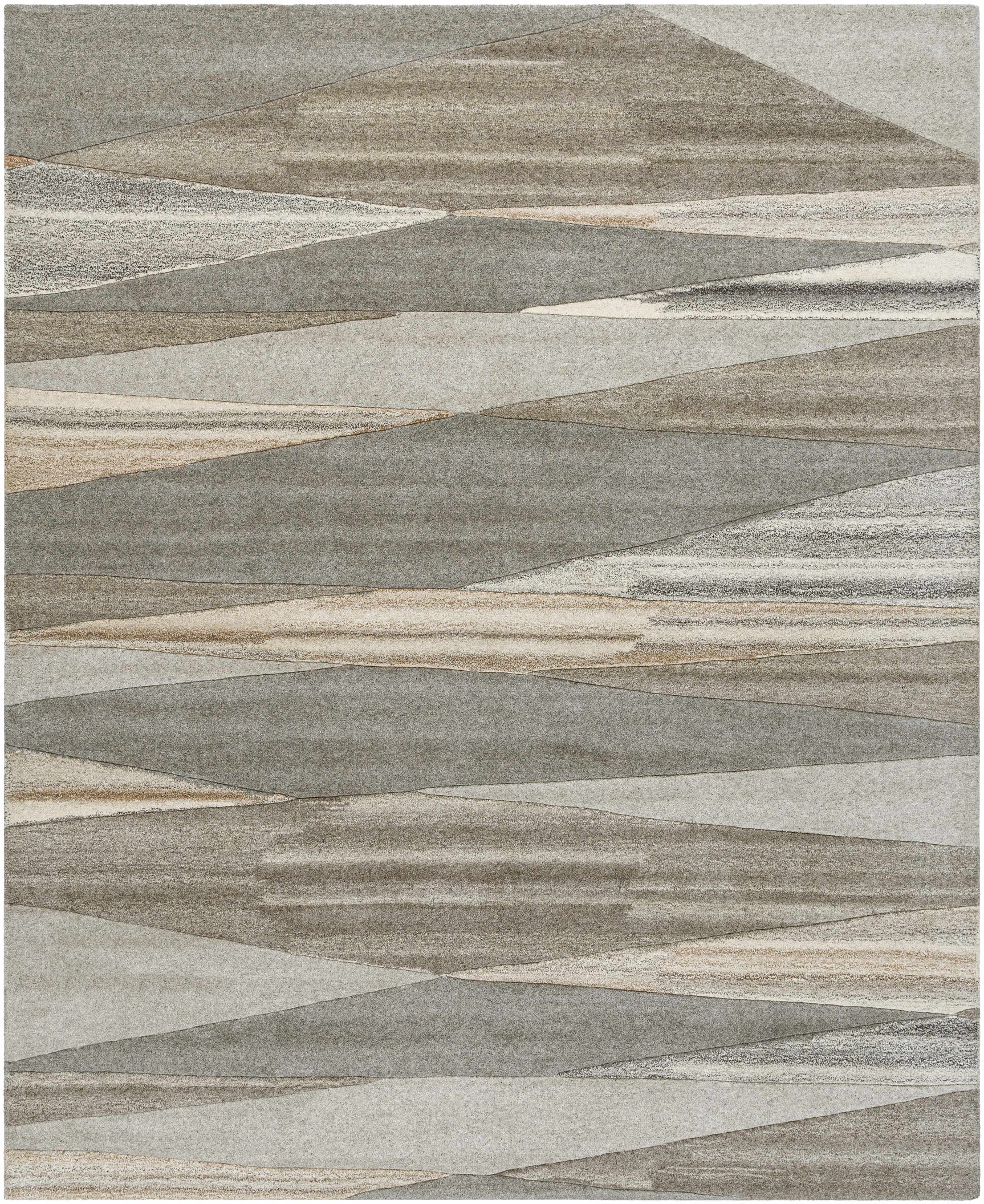 Forum Taupe Modern Wool Rug - Ornate Home