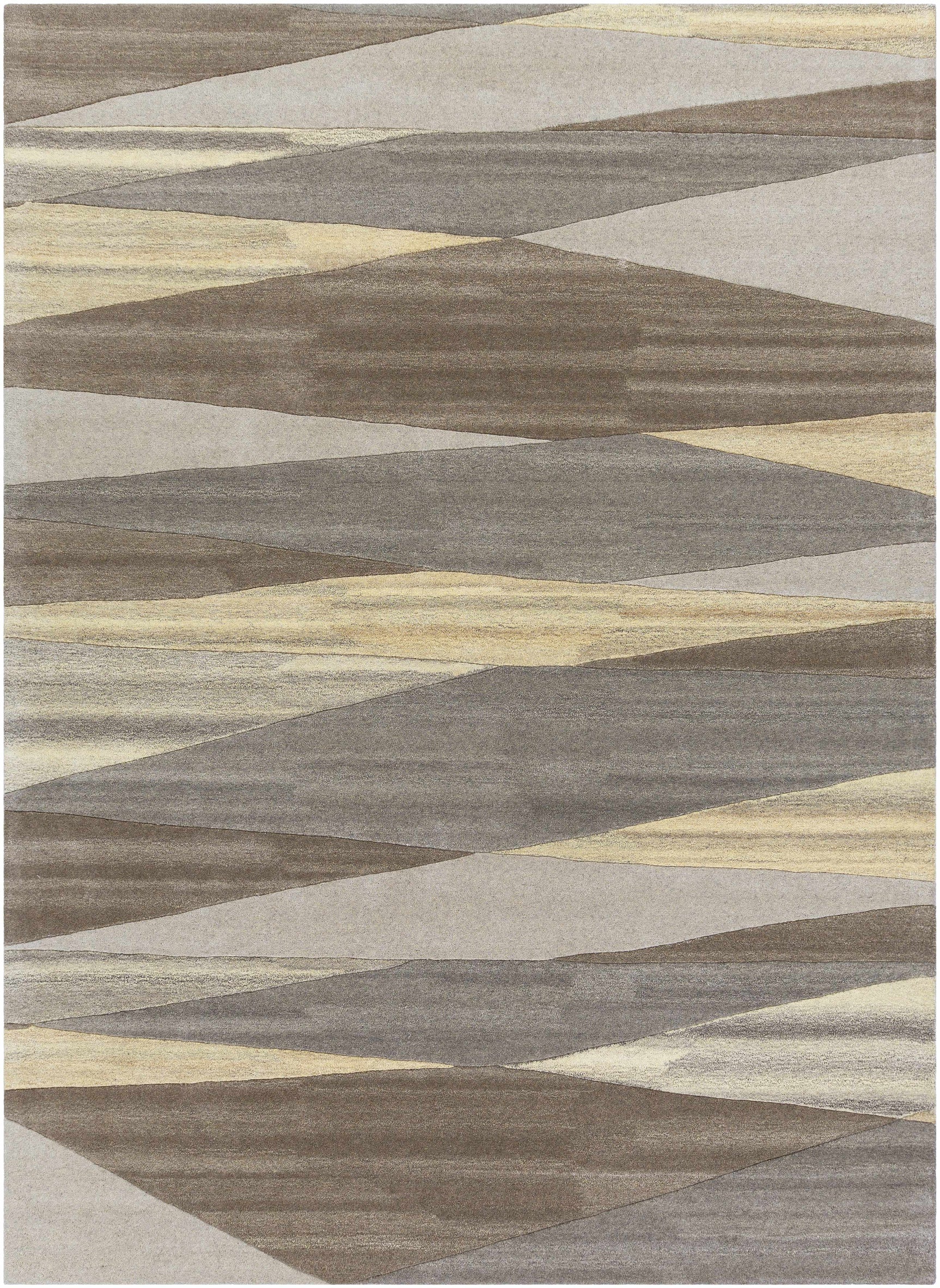 Forum Taupe Modern Wool Rug - Ornate Home