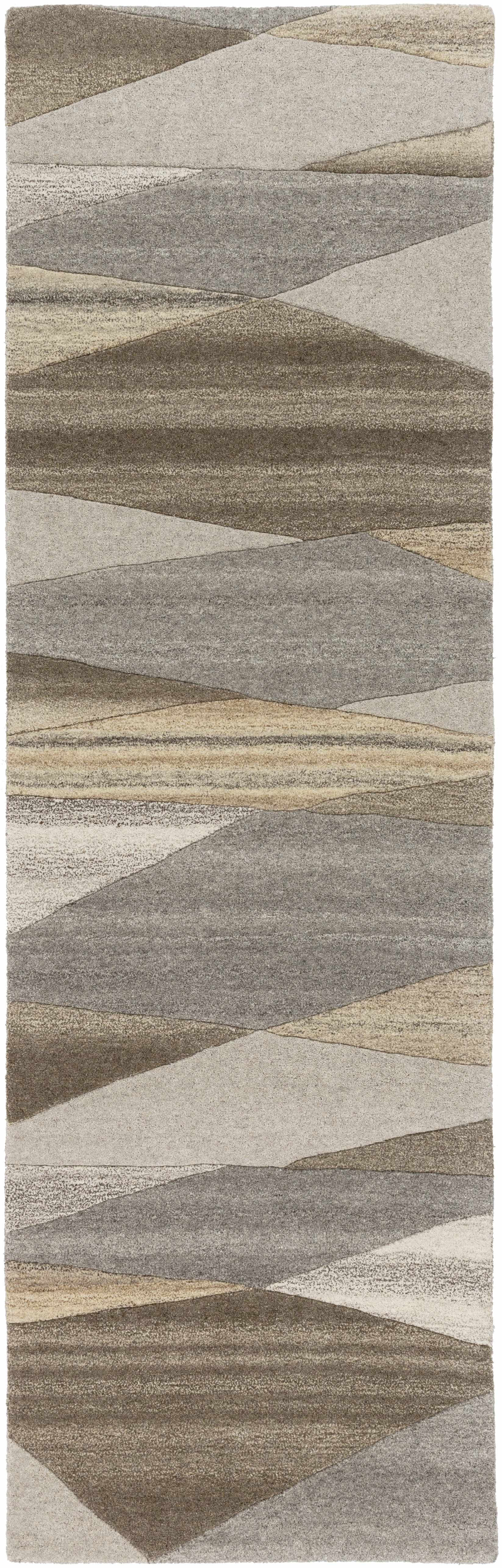 Forum Taupe Modern Wool Rug - Ornate Home
