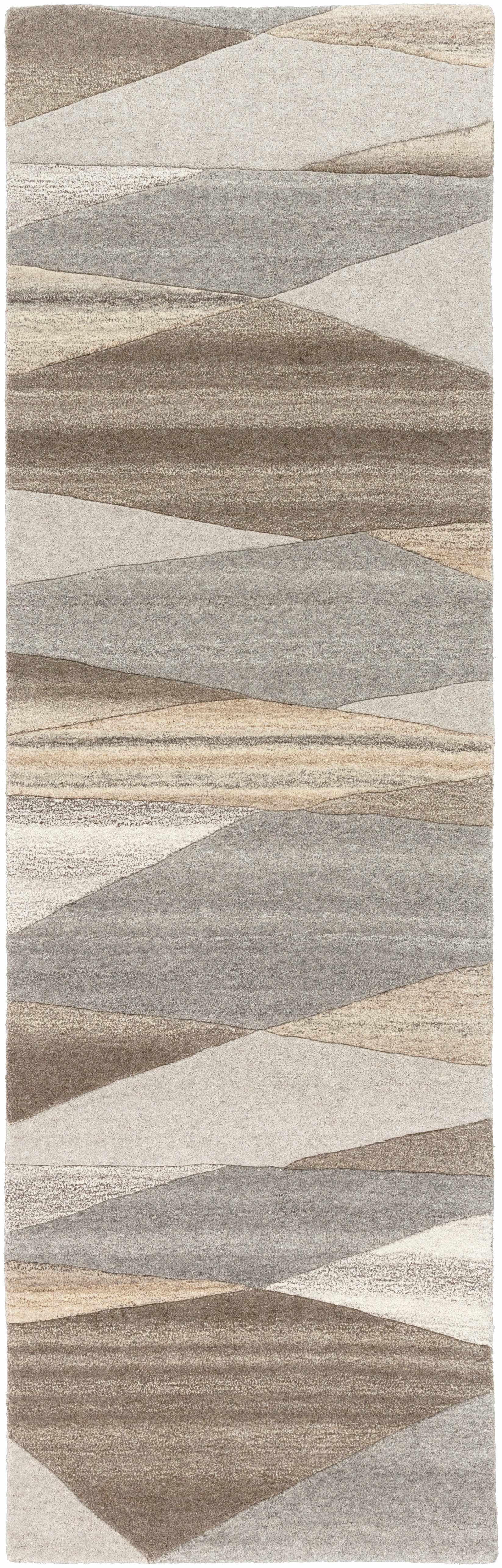 Forum Taupe Modern Wool Rug - Ornate Home