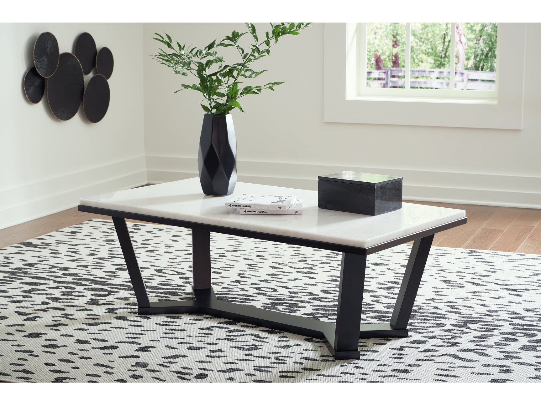Fostead White/Espresso Coffee Table (Online Special Price) - Ornate Home