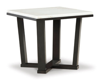 Fostead White/Espresso End Table (Online Special Price) - Ornate Home
