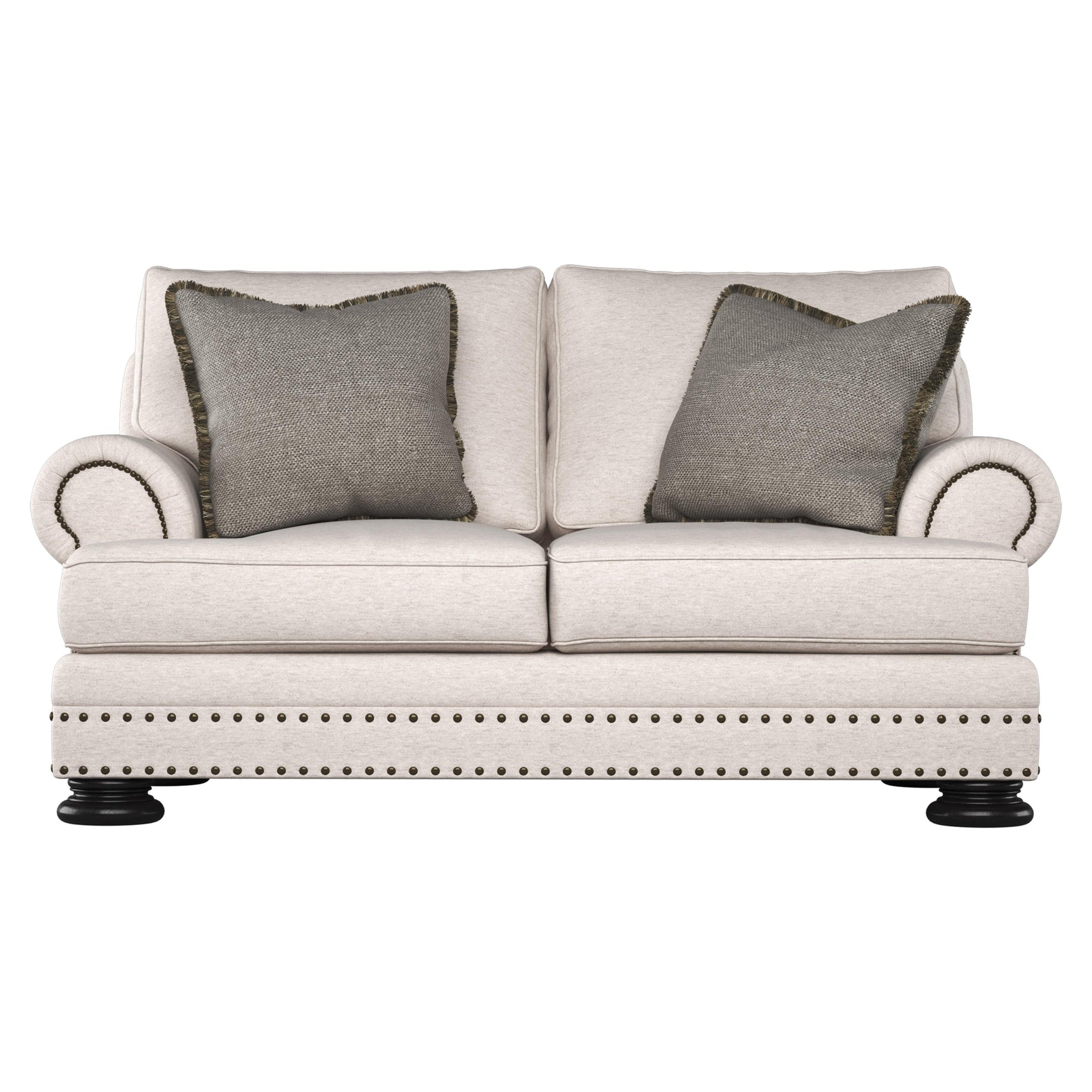 Foster Beige/Tan Fabric Loveseat - Ornate Home