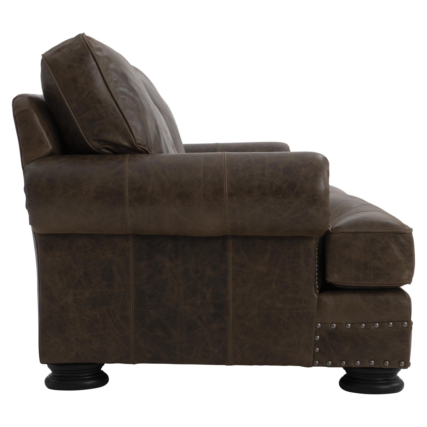 Foster Brown Leather Sofa - Ornate Home