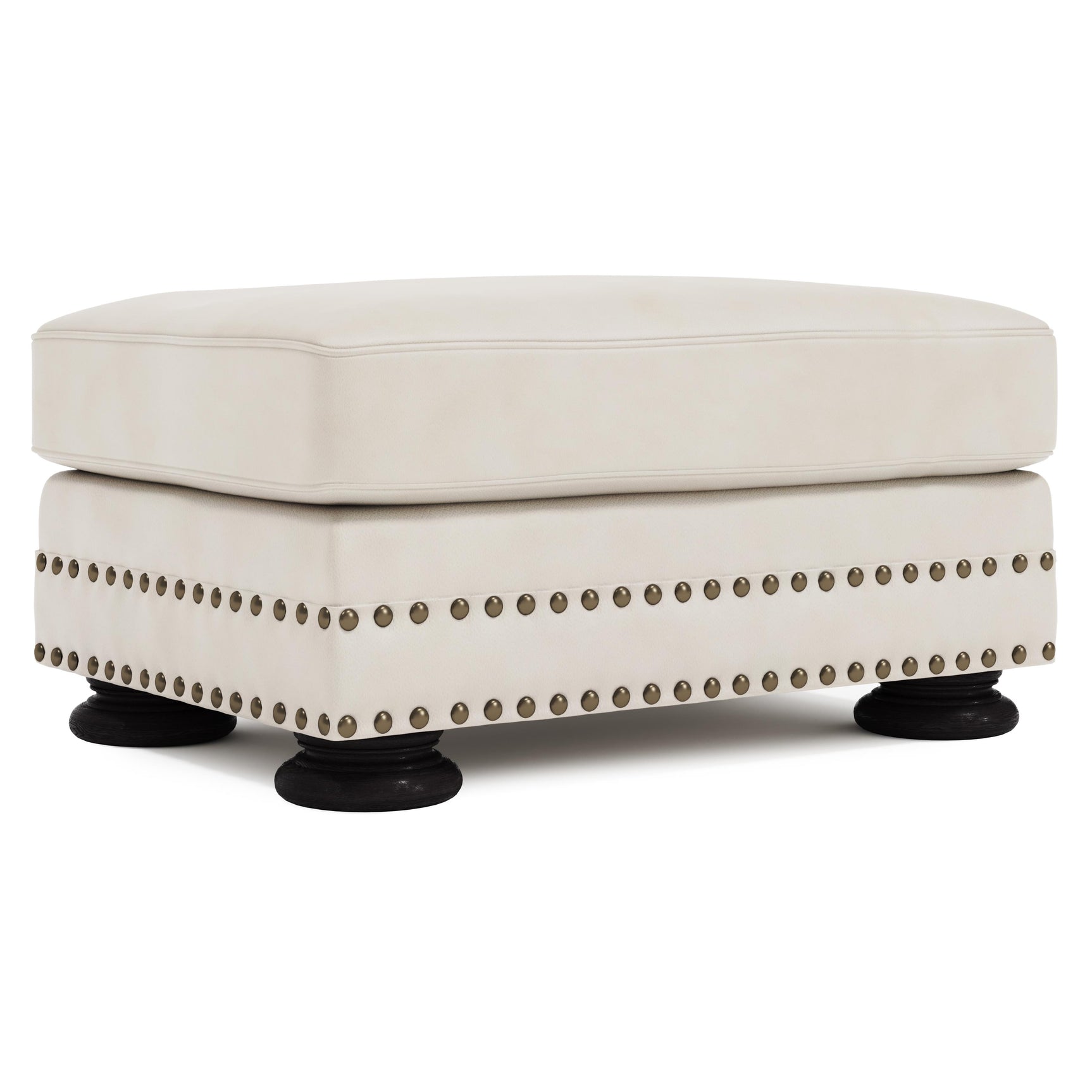 Foster Brown Ottoman - Ornate Home