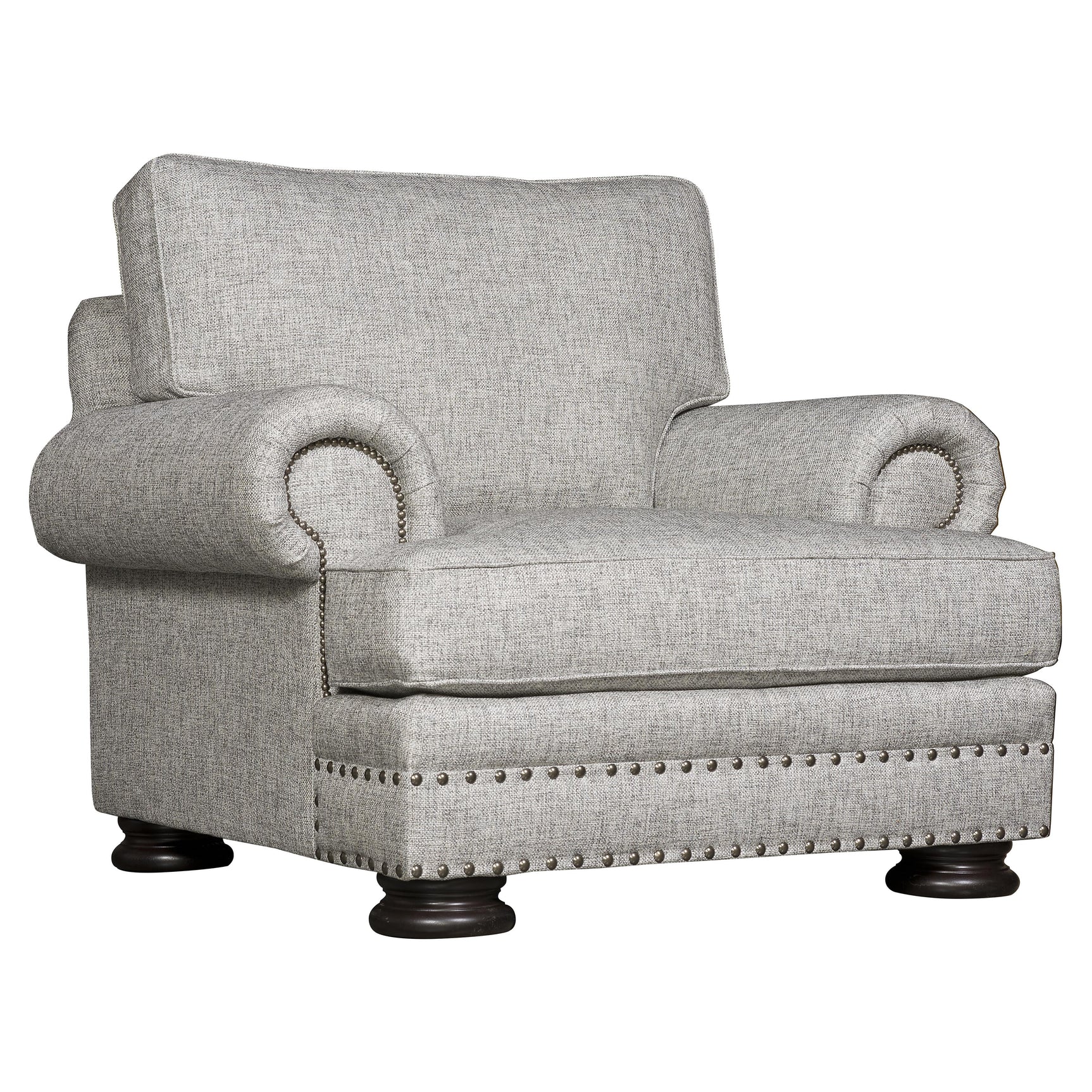 Foster Grey Fabric Chair - Ornate Home