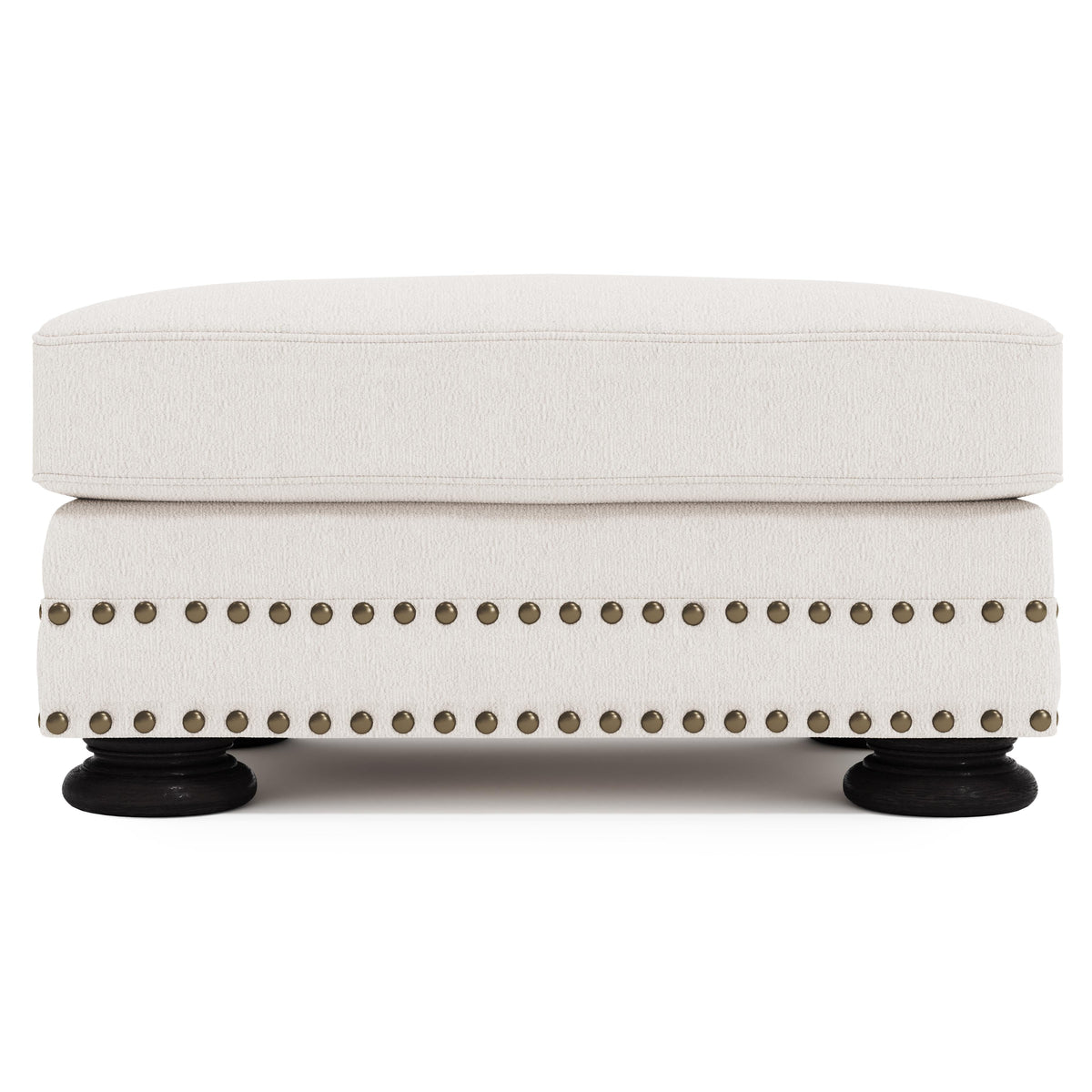 Foster Ivory Ottoman - Ornate Home
