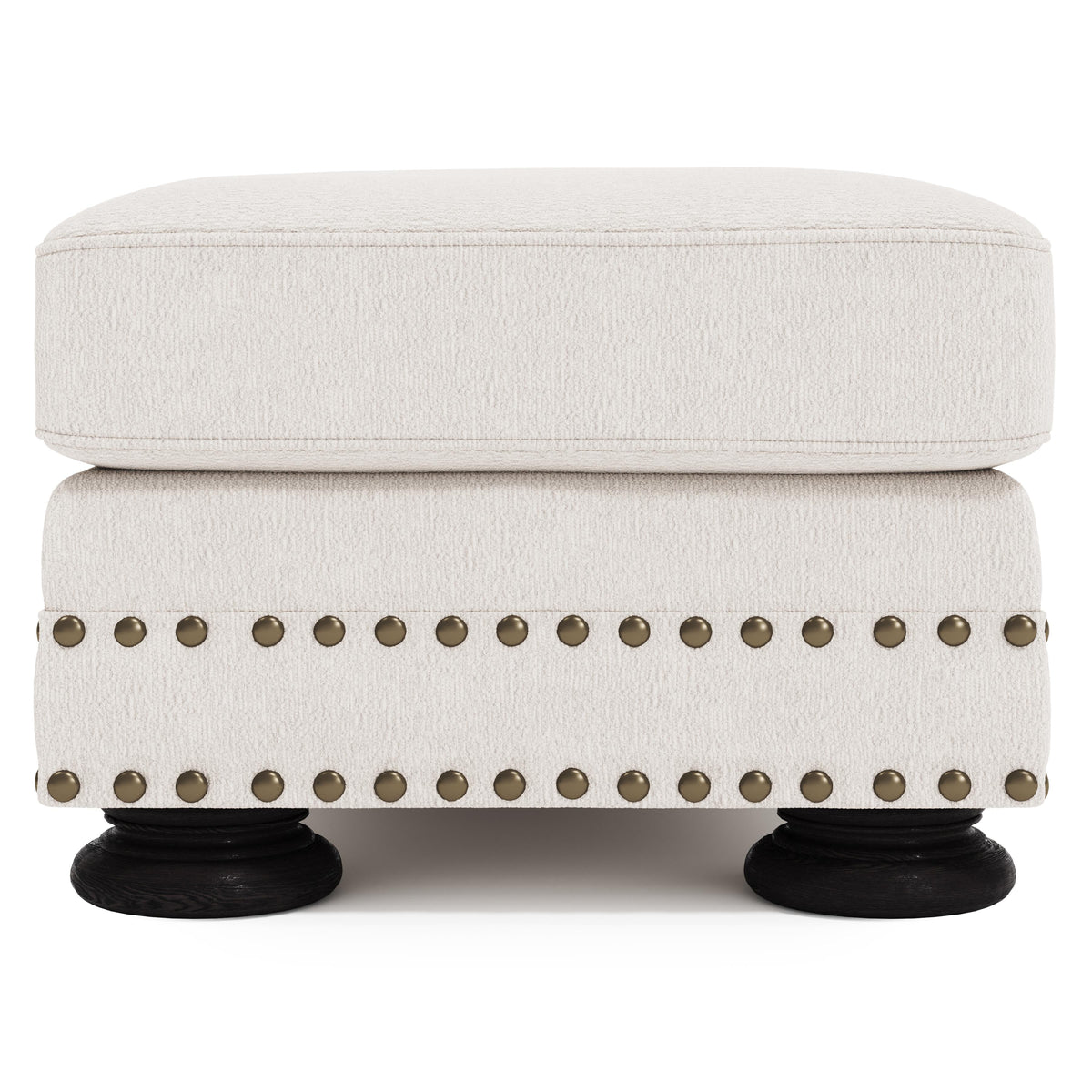 Foster Ivory Ottoman - Ornate Home