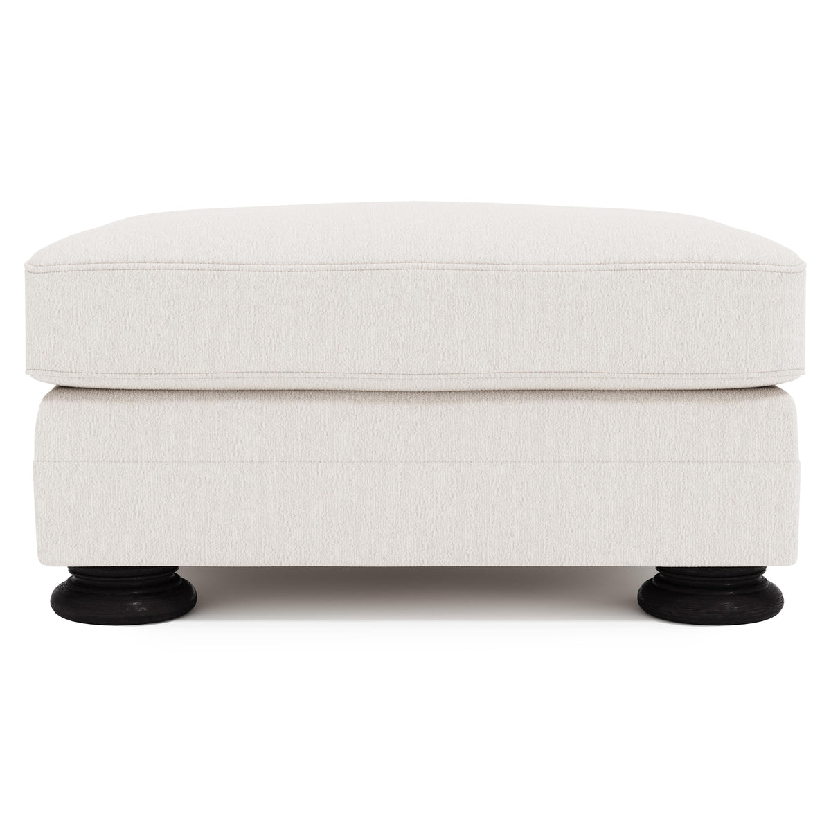 Foster Ivory Ottoman Without Nails - Ornate Home