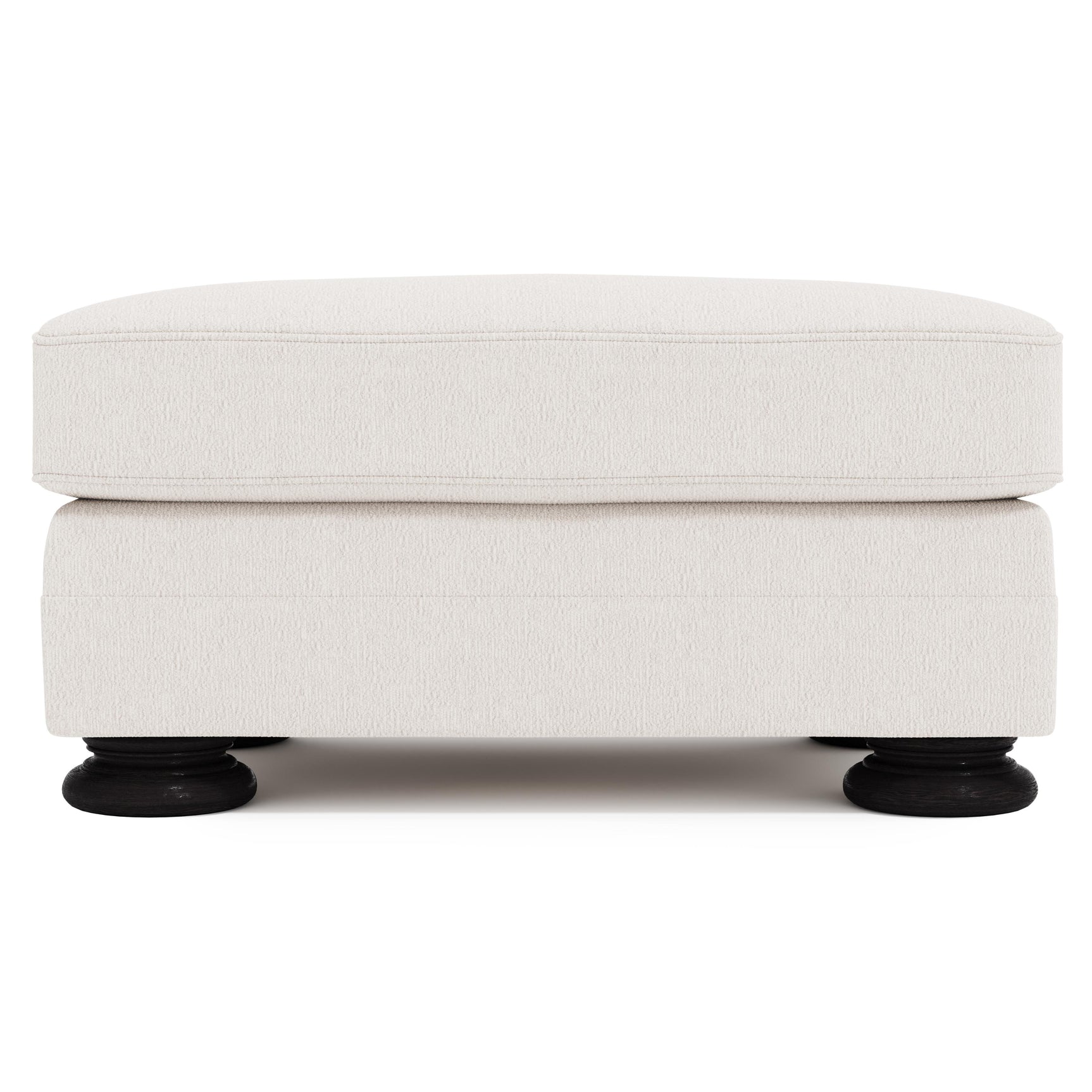 Foster Ivory Ottoman Without Nails - Ornate Home