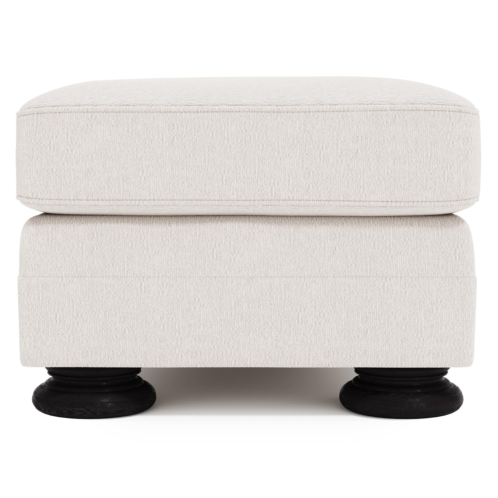 Foster Ivory Ottoman Without Nails - Ornate Home