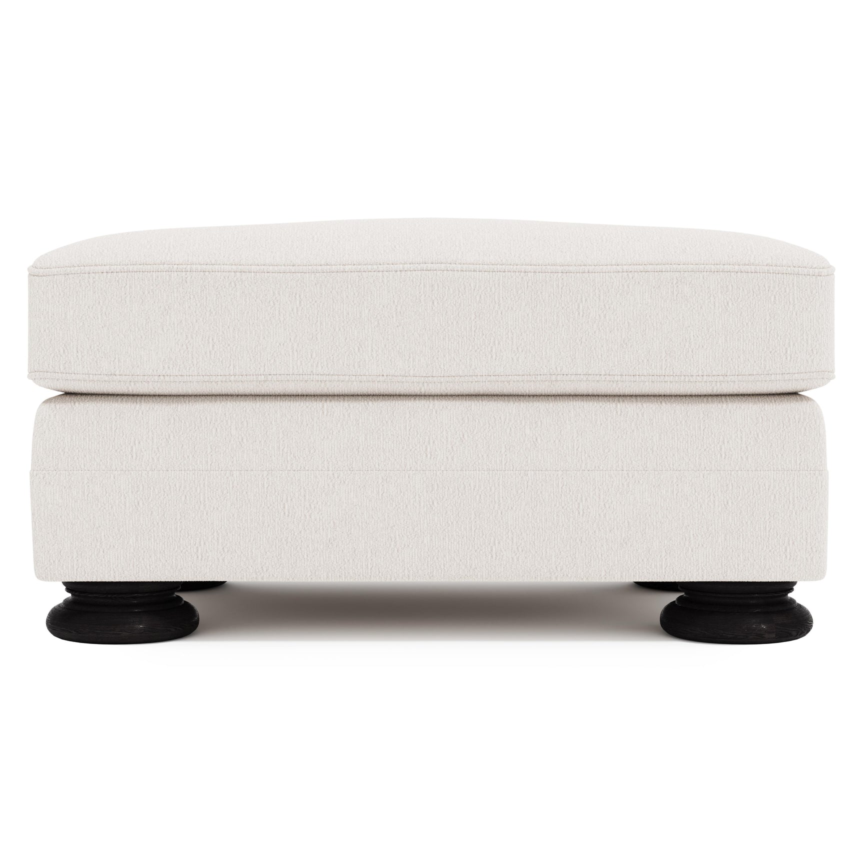 Foster Ivory Ottoman Without Nails - Ornate Home