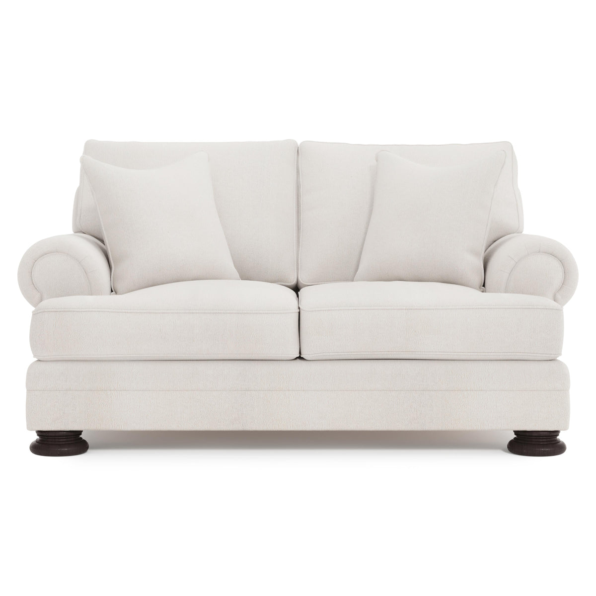 Foster Mocha Loveseat Without Nails - Ornate Home
