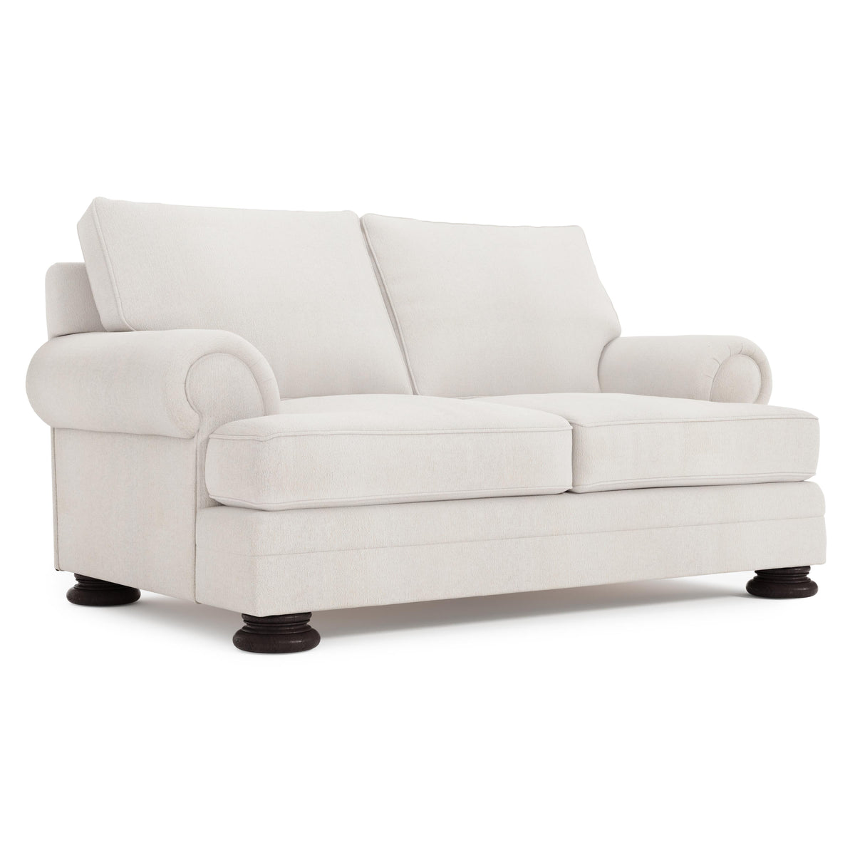 Foster Mocha Loveseat Without Pillows & Nails - Ornate Home