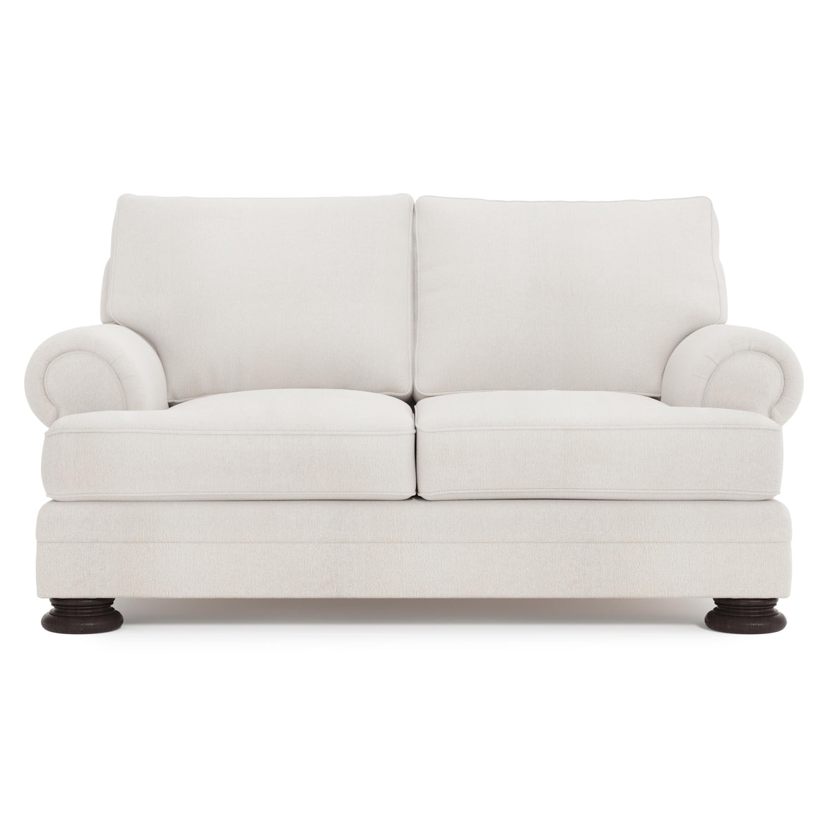 Foster Mocha Loveseat Without Pillows & Nails - Ornate Home