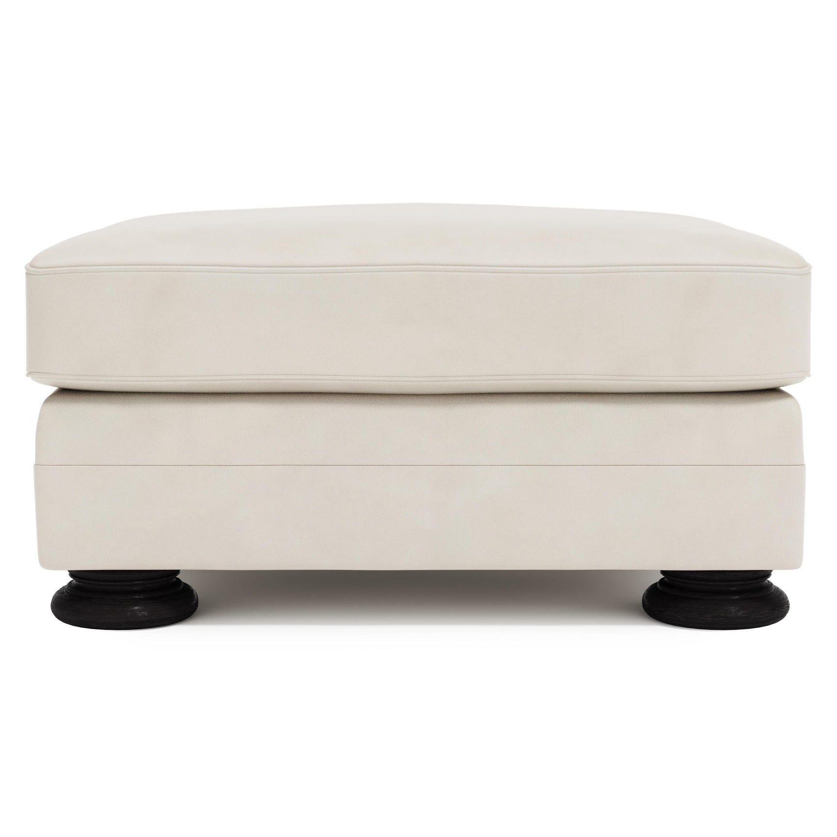 Foster White/Cream Ottoman Without Nails - Ornate Home