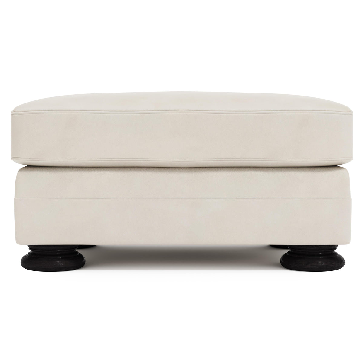 Foster White/Cream Ottoman Without Nails - Ornate Home