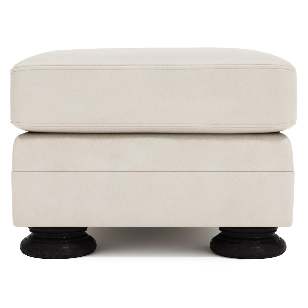 Foster White/Cream Ottoman Without Nails - Ornate Home