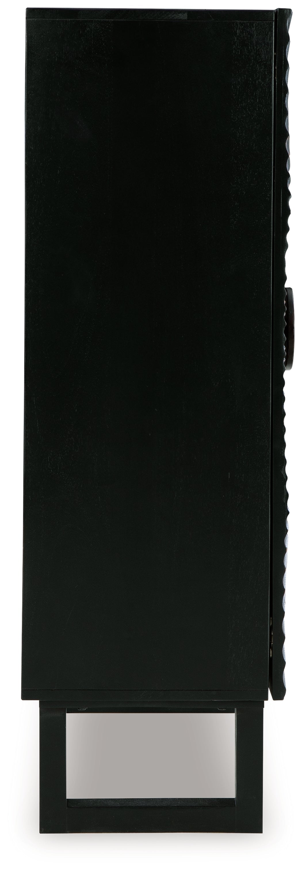 Fosterman Distressed Black Accent Cabinet - Ornate Home