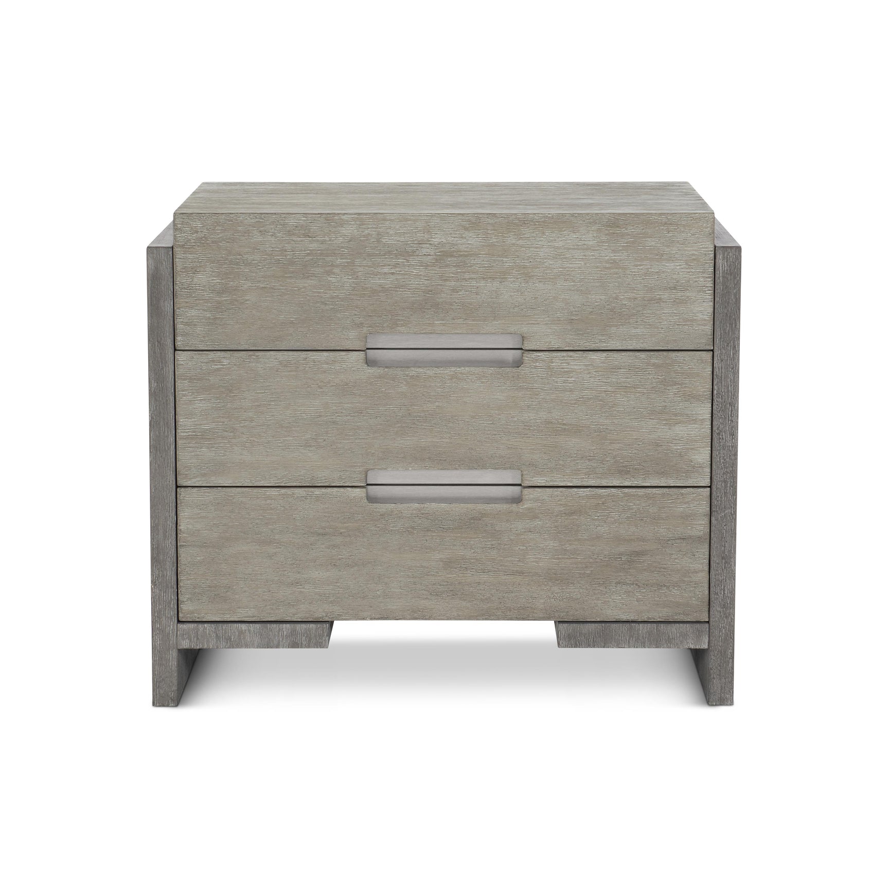 Foundations Dark Shale/Light Shale Nightstand With 3 Drawers - Ornate Home