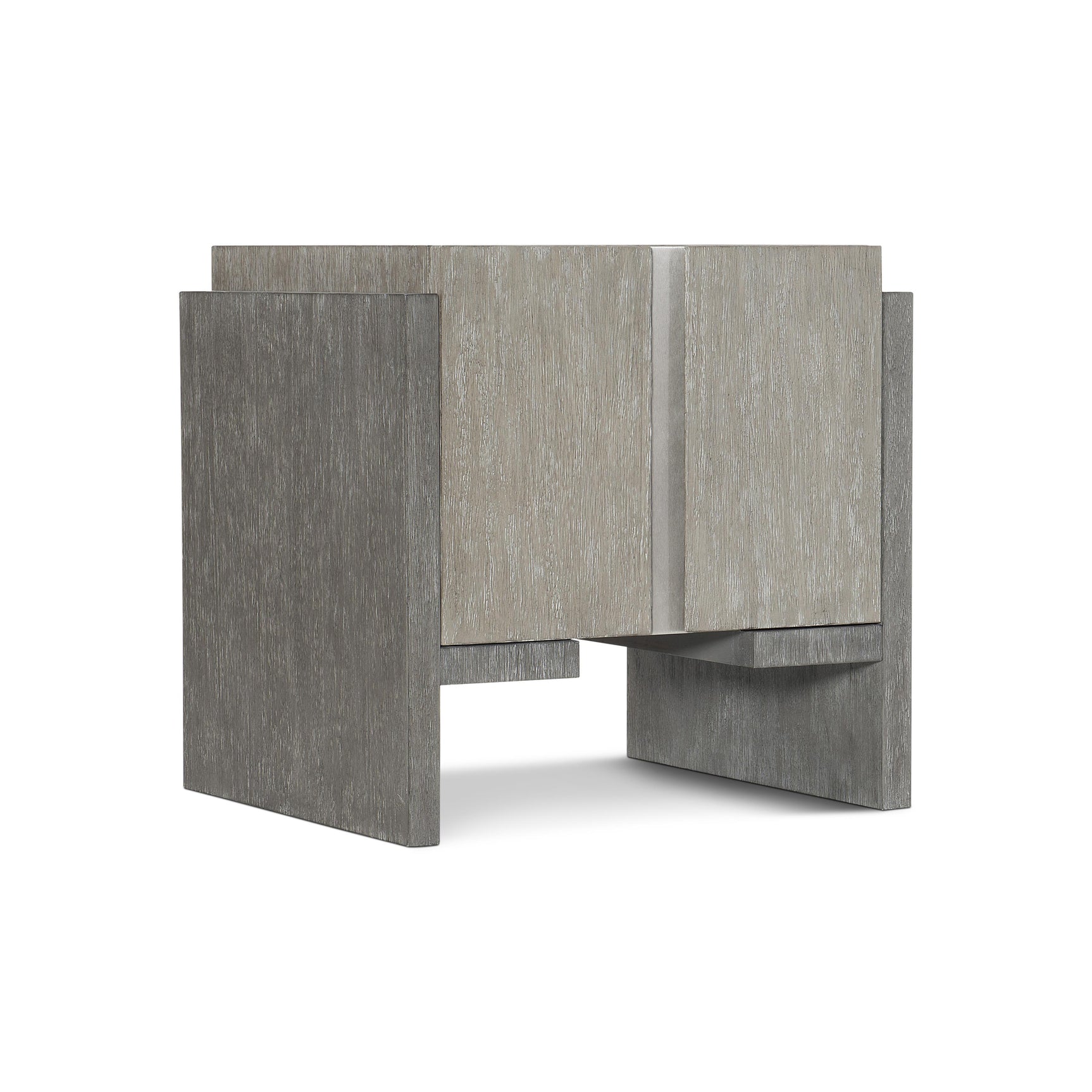 Foundations Dark Shale/Light Shale Side Table (Storage Space) - Ornate Home