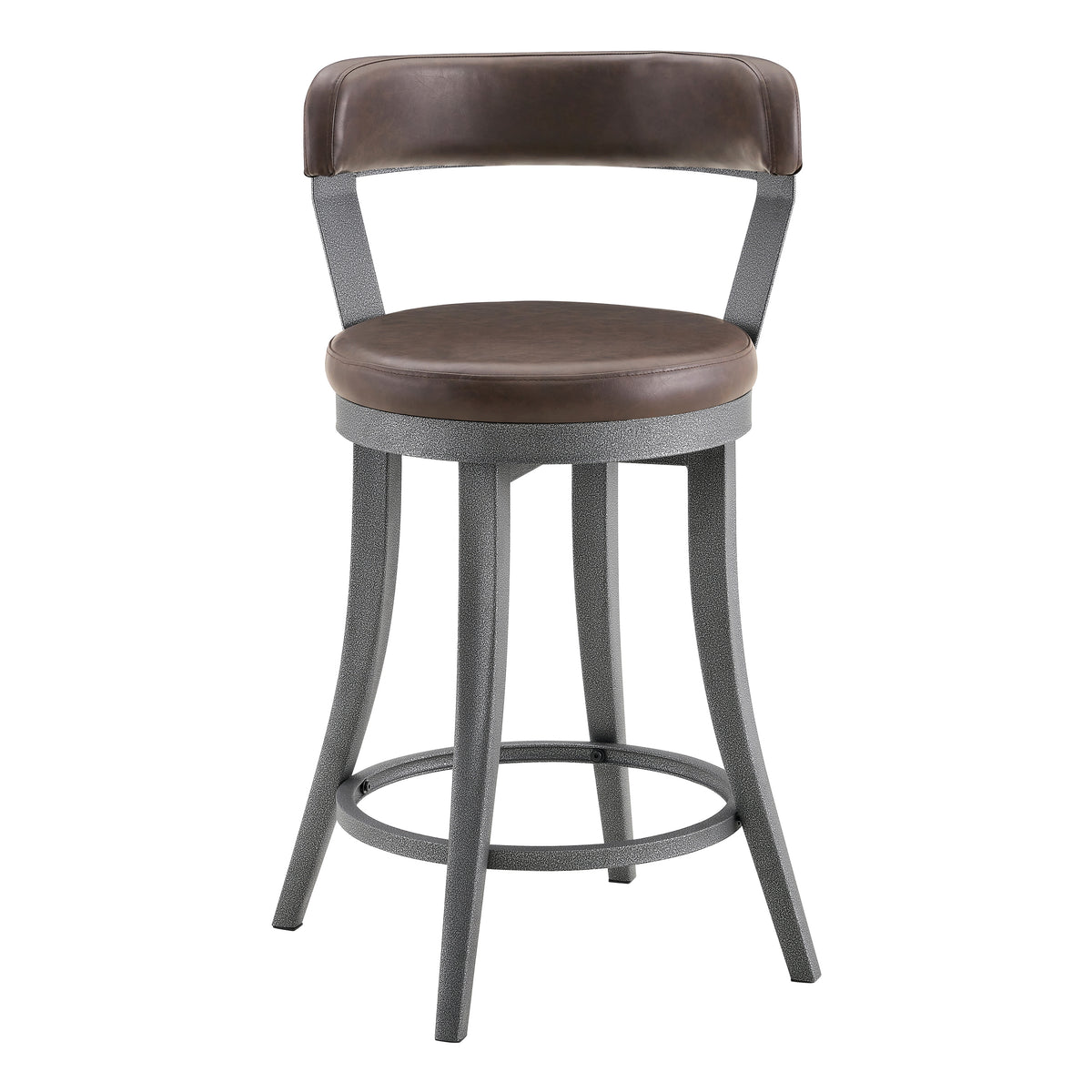 Foundry Brown Swivel Counter Height Chair - Ornate Home