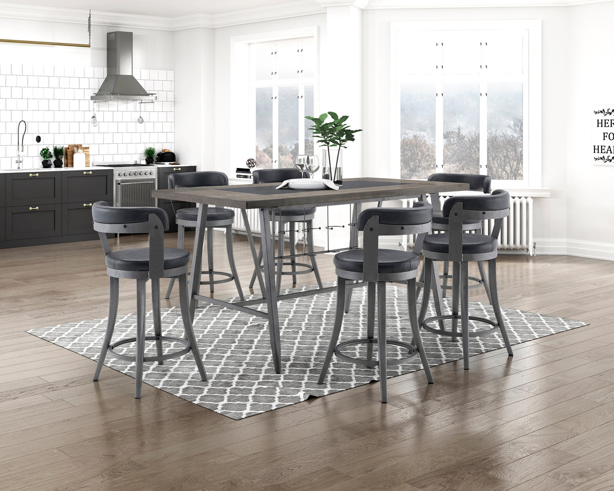Foundry Gray Counter Height Table - Ornate Home