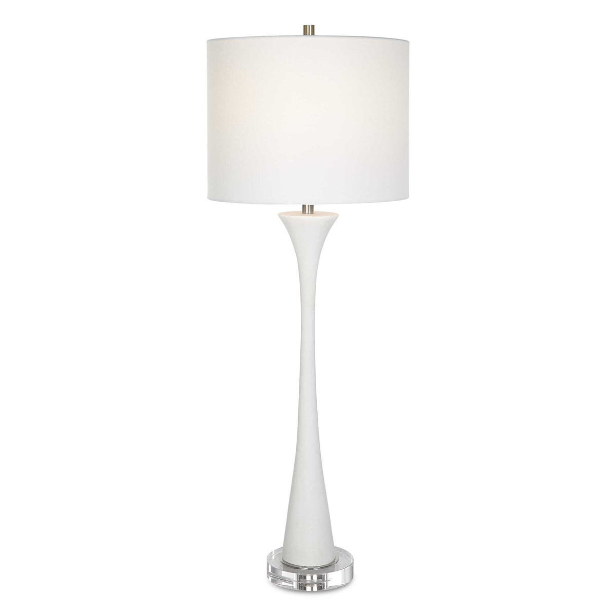 Fountain White Marble Buffet Lamp - Ornate Home
