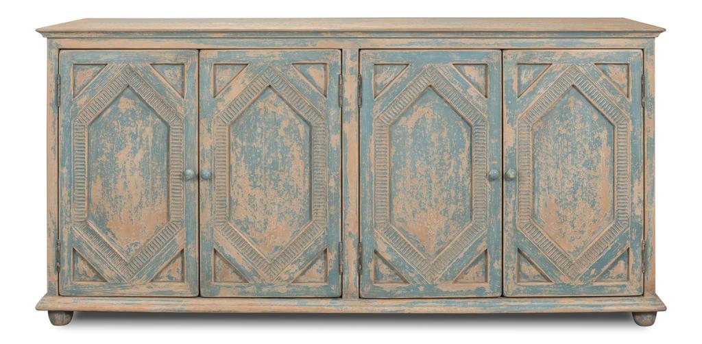 Four Diamonds Blue Sideboard - Ornate Home