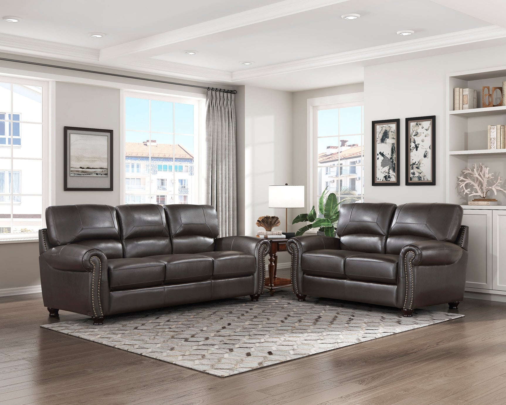 Foxborough Brown Loveseat - Ornate Home
