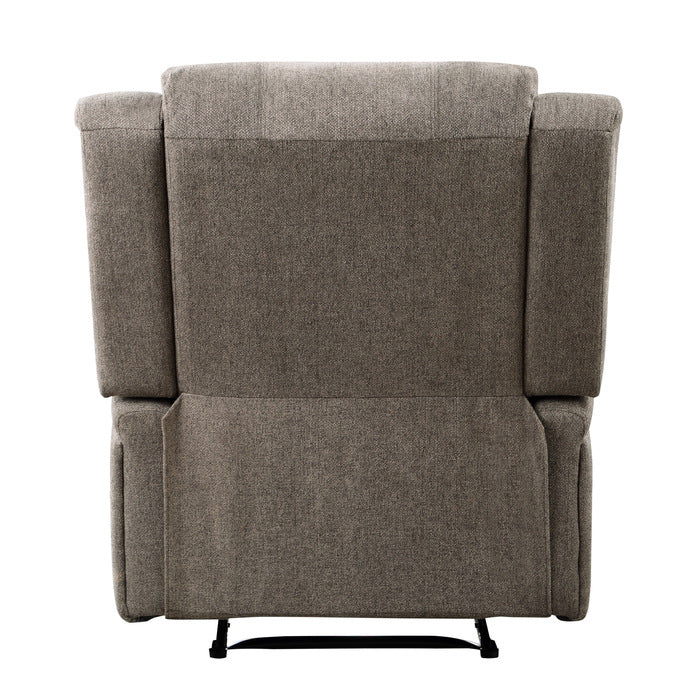Foxcroft Brown Chenille Power Reclining Chair - Ornate Home
