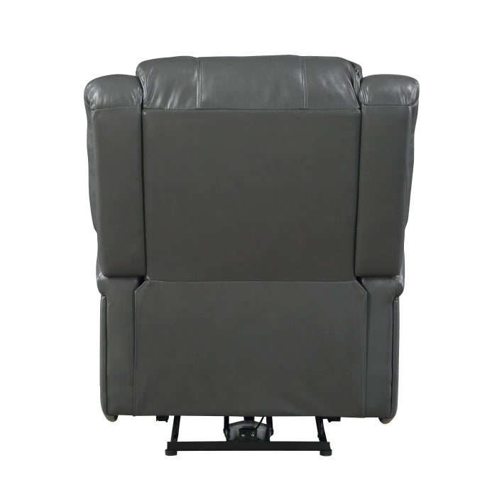 Foxcroft Gray Power Reclining Chair - Ornate Home