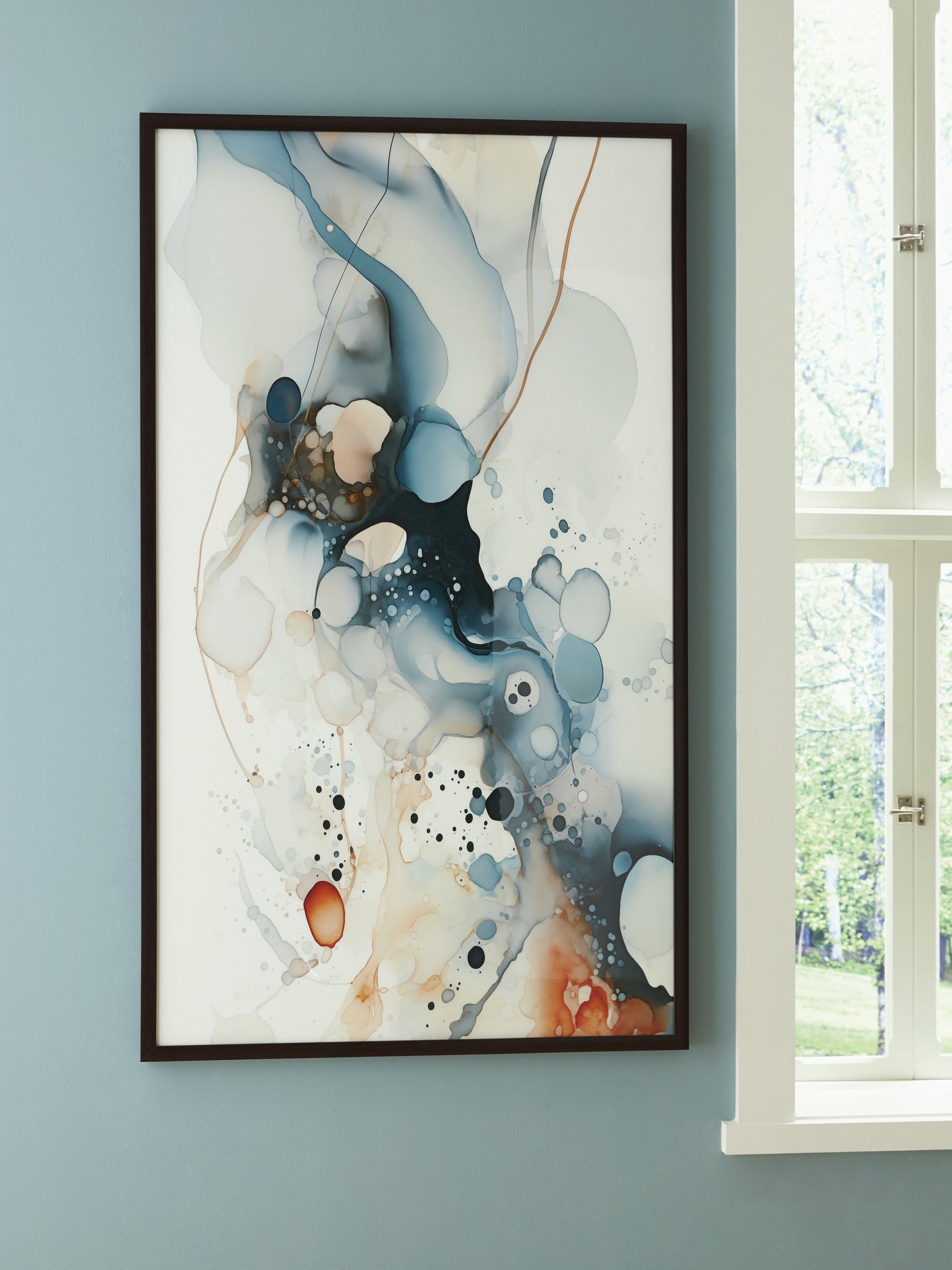 Foxenburg Blue/Amber/White Wall Art (Online Special Price) - Ornate Home