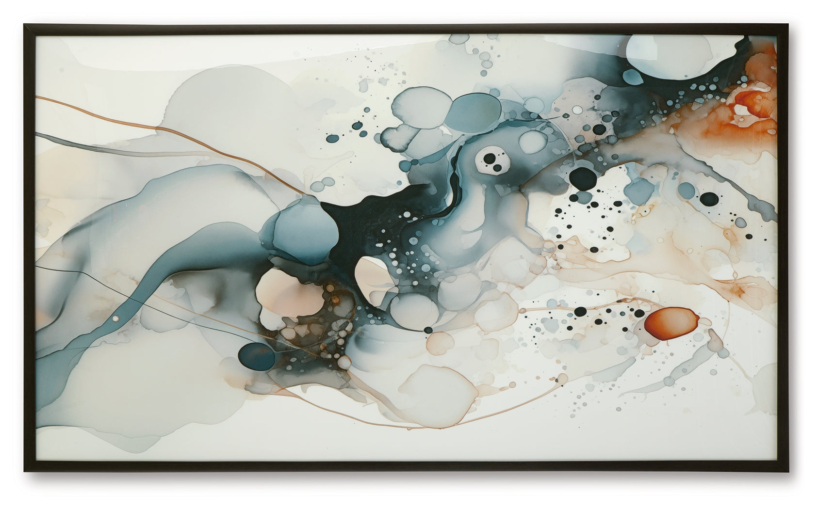Foxenburg Blue/Amber/White Wall Art (Online Special Price) - Ornate Home