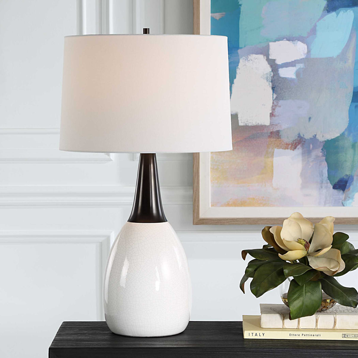 Fralin White Table Lamp - Ornate Home