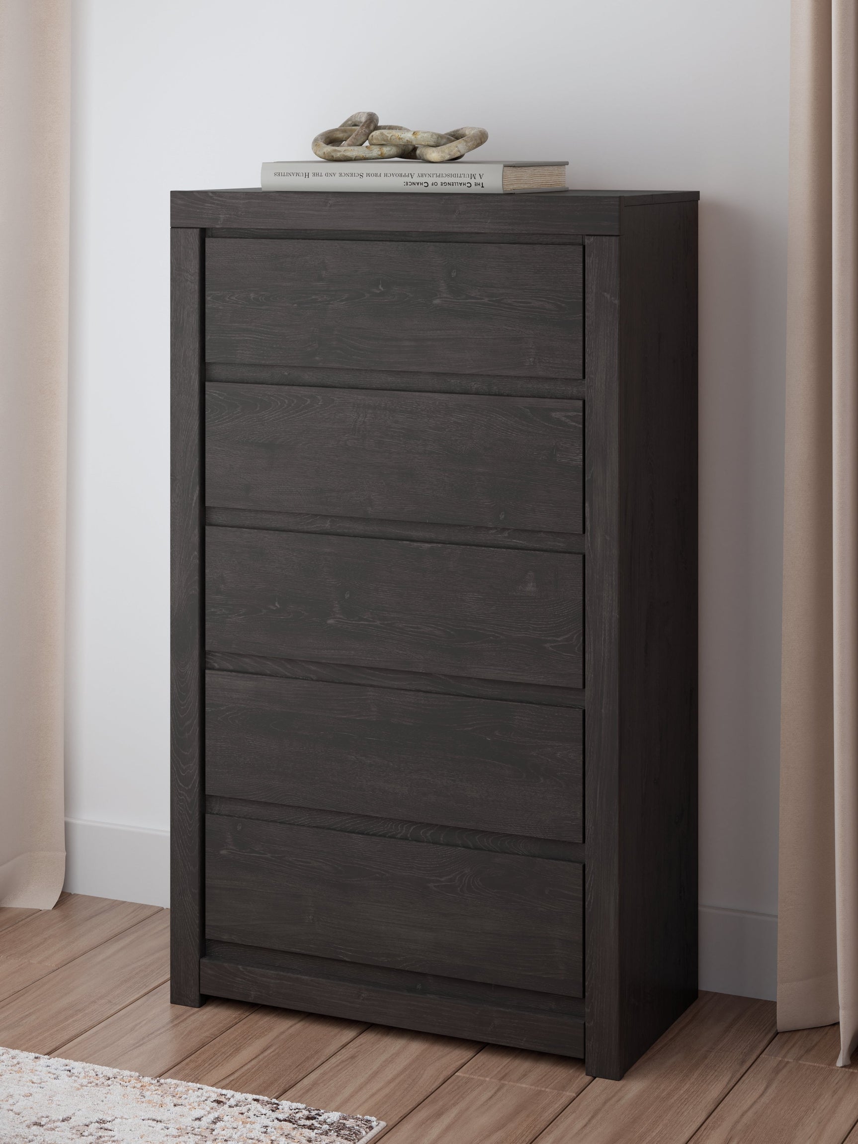 Fraluna Charcoal Chest of Drawers (Online Special Price) - Ornate Home