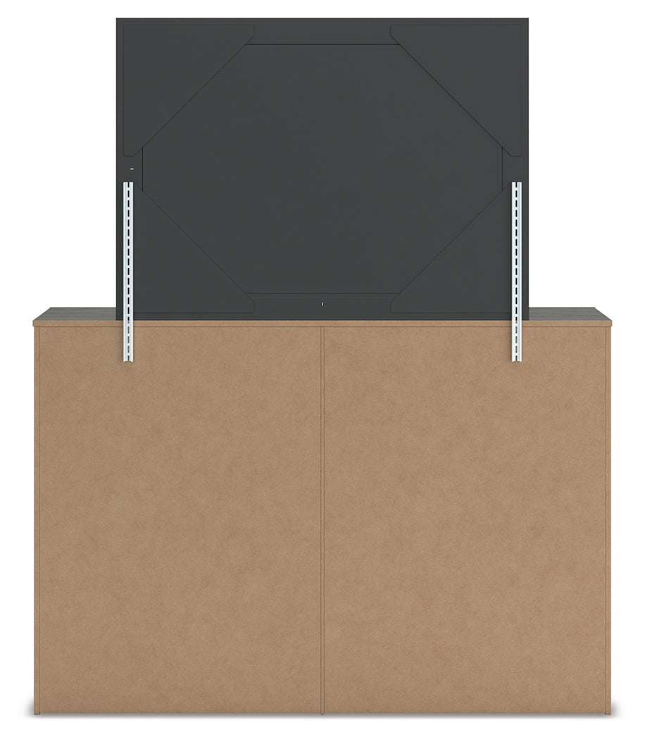 Fraluna Charcoal Dresser & Mirror (Online Special Price) - Ornate Home