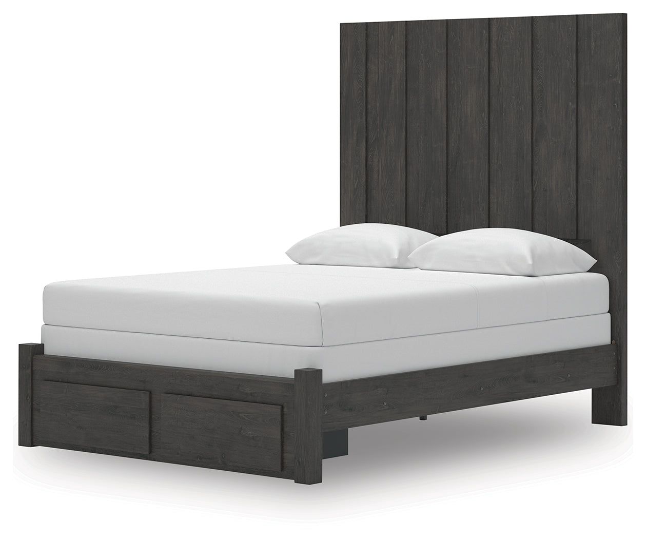 Fraluna Charcoal Queen Panel Storage Bed, Dresser and Mirror (Online Special Price) - Ornate Home