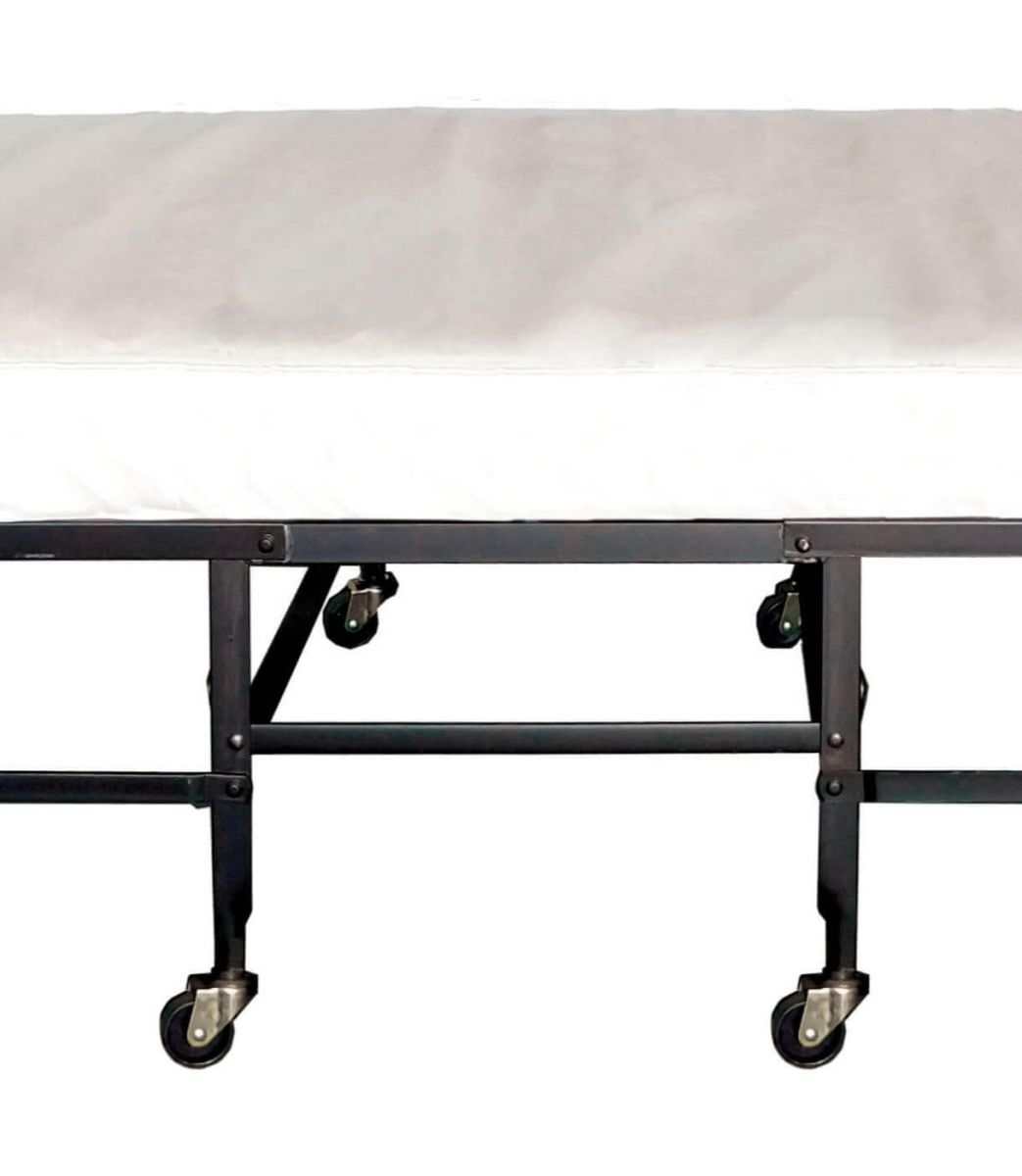 Framos Black & White Rollaway Bed w/ Polyfiber Mattress - Ornate Home