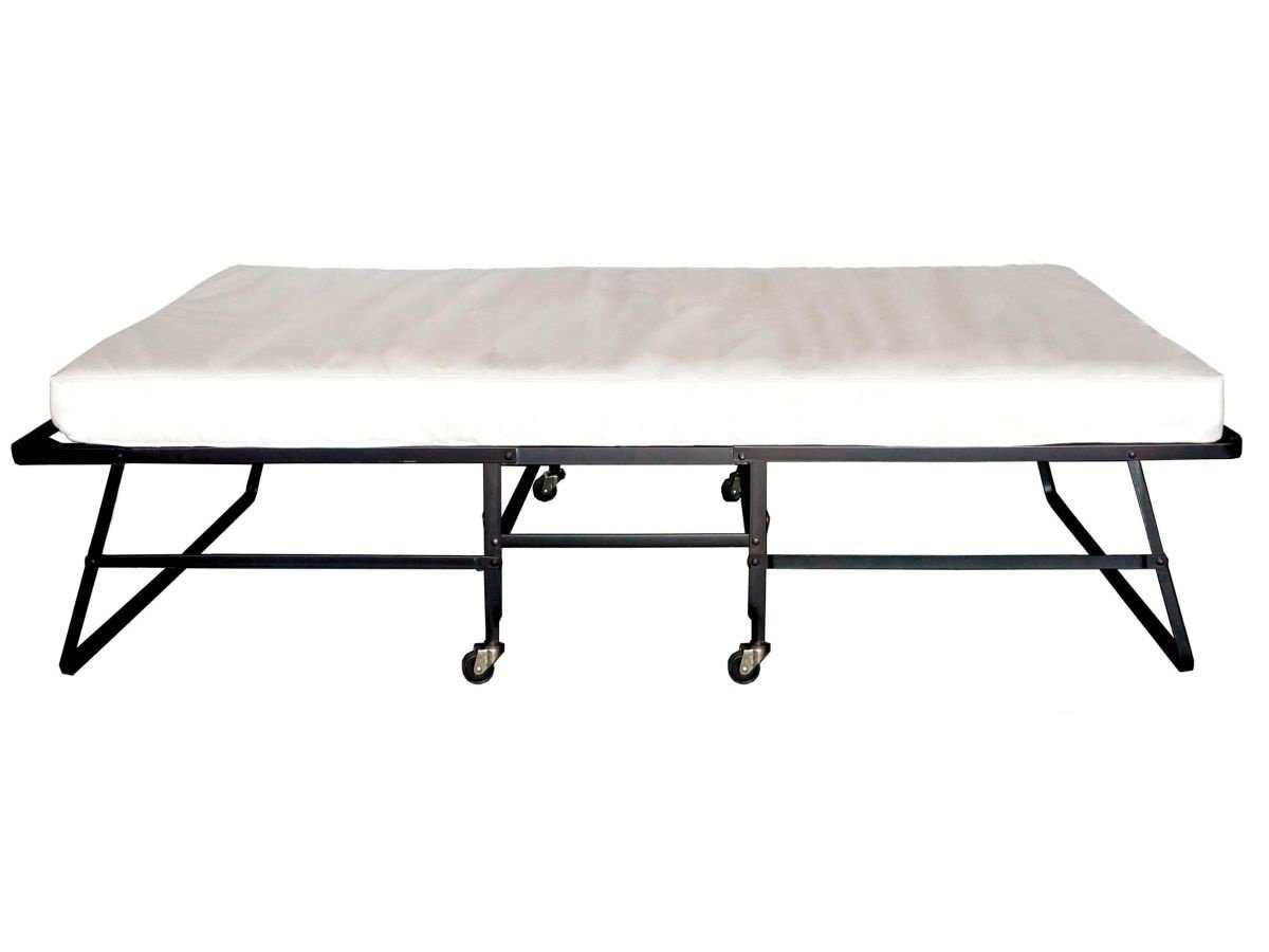 Framos Black & White Rollaway Bed w/ Polyfiber Mattress - Ornate Home