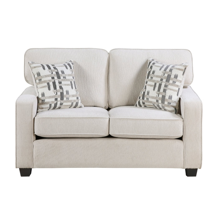 Frances Beige Loveseat - Ornate Home