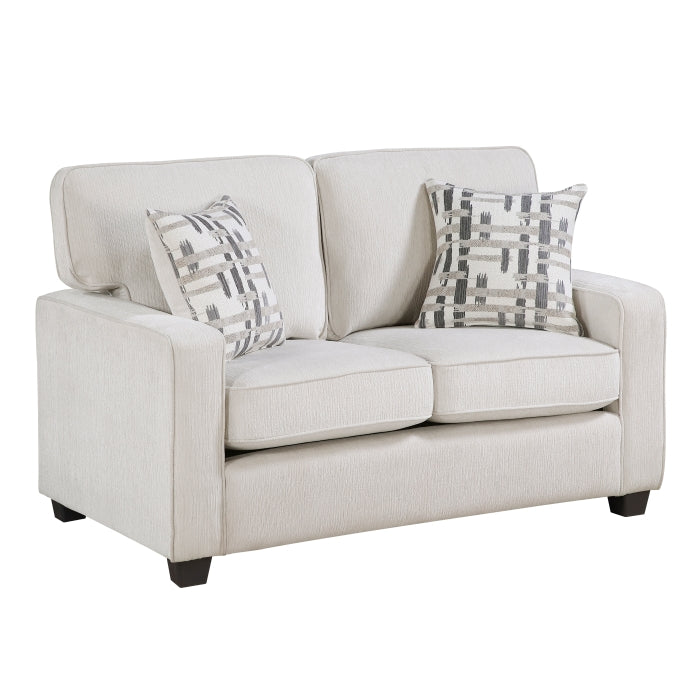 Frances Beige Loveseat - Ornate Home