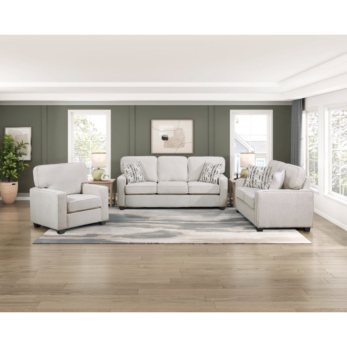 Frances Beige Loveseat - Ornate Home