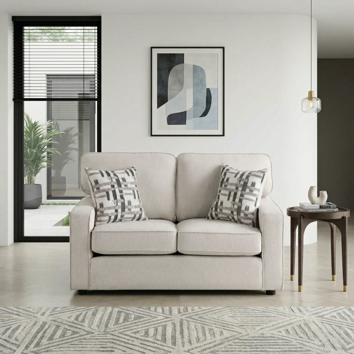 Frances Beige Loveseat - Ornate Home
