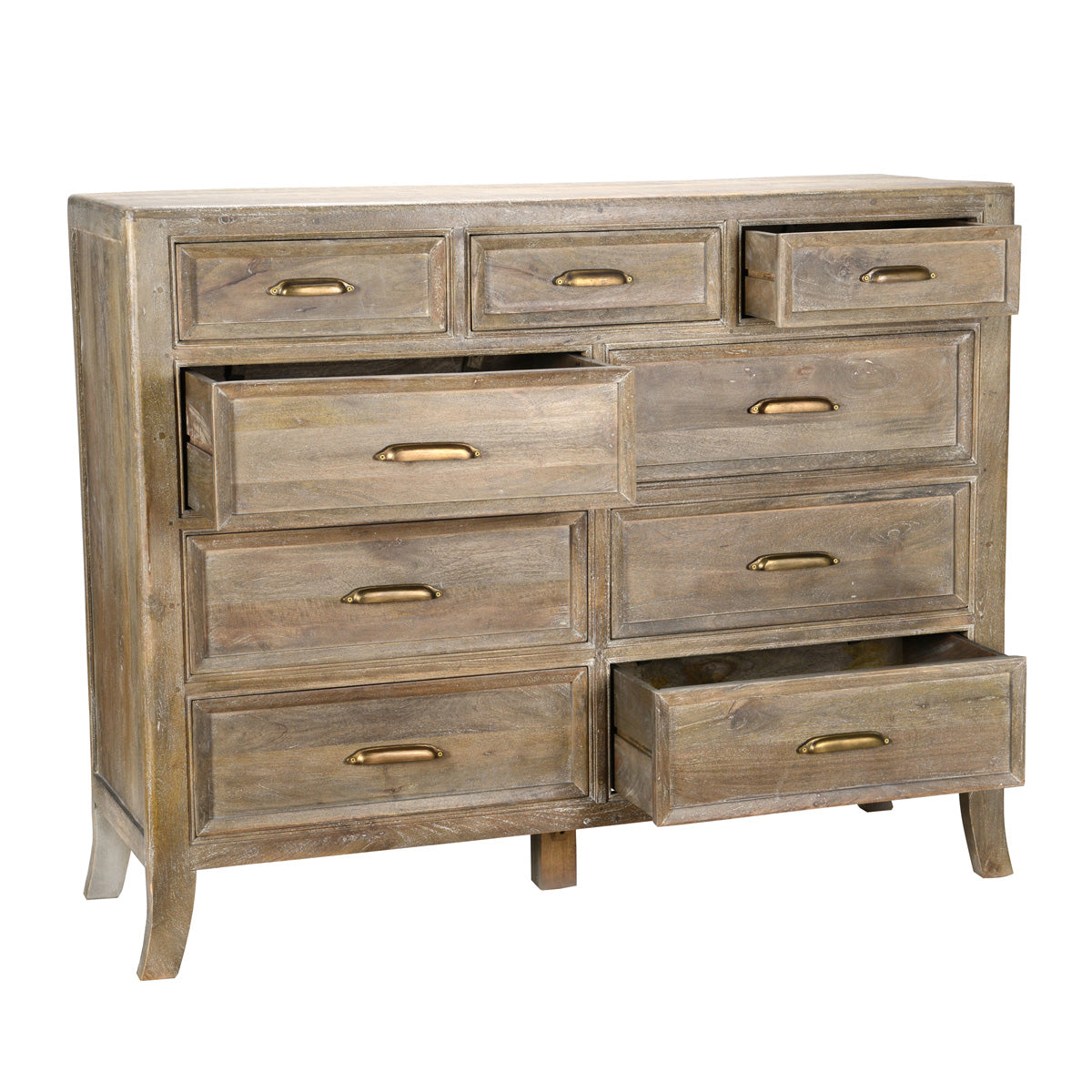 Francesca Distressed Brown Dresser - Ornate Home