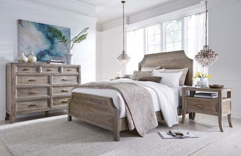 Francesca Vintage Taupe Bed - Ornate Home